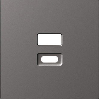 Donel A07 матовый титан накладка для розеток USB, серия DB, DE28645