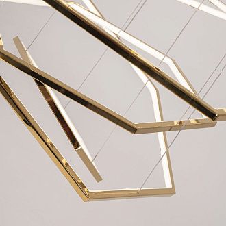 Подвесная люстра Vesanto Cameron Design House D40+50+60+70+80+90+100+110+120+150 **500 см, 10*LED*100W, 4000K, ImperiumLoft 40.2477, Золотистый