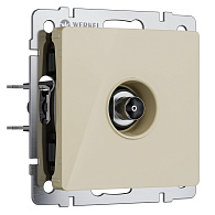 W1183043 ТВ-розетка оконечная, айвори акрил Werkel, 4690389197130