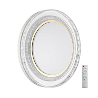 Cветильник 49*7,5 см, LED 70W, 3000-6000 К, IP43, белый/золотистый, пластик Sonex Suzy Gold, 7641/EL