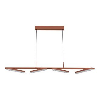 Подвесной светильник 128*5,1*-150 см, *LED, 32W, 4000K, ST-Luce Euclidics SL1018.603.04, коричневый