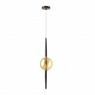 Светильник 15 см Odeon Light Lazia 4684/1, черный-янтарный