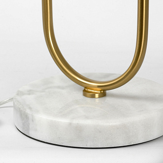 Торшер 45*153 см, 1*E27*  Lussole Hendry LSP-0665 матовое золото/белый