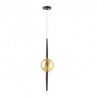 Светильник 15 см Odeon Light Lazia 4684/1, черный-янтарный