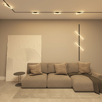 Светильник на шине 60*3,5*8 см, LED * 15W, 3000K, Denkirs Strom DK6638-BK, черный
