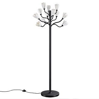 Торшер 12*G4 LED*5W Odeon Light Gardi 5090/12F, черный матовый