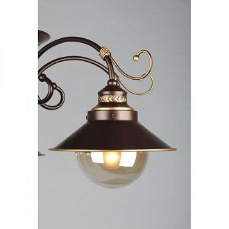 Люстра 75*75*35 см, 5*E27, 60W, Omnilux Omnilux 504 OML-50407-05, коричневый