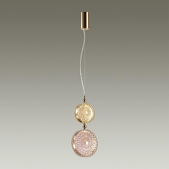 Светодиодный светильник 20 см, 13W, 4000K, Odeon Light CARAMELLA 5412/13LA, золото