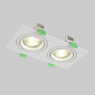Встраиваемый светильник 18 см, Crystal Lux CLT 002C2 WH V2, белый, вр 16*8 см