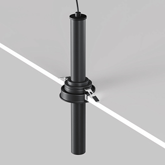 Встраиваемый светильник 3*3*31,6 см, LED, 7W, 3000К, Maytoni Technical Focus T C140RS-L300-7W3K-B черный, вр 7,5 см