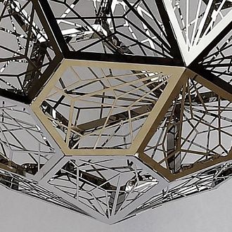 Люстра Etch Web Gold 67*67*67 см, 1*E27*60W, ImperiumLoft 40.019, Золотистый