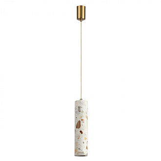 Подвесной светильник 7 см, 6W, 3000K, ODEON LIGHT TERRAZZO 7012/6L, латунь