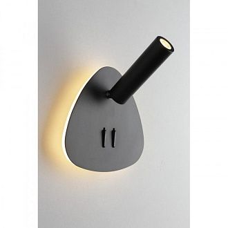 Бра 8*15,5*15 см 9W, K, Omnilux Omnilux 208 OML-20821-02, черный