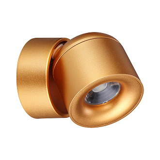 Светильник 9 см, 10W, 4000K, NovoTech OVER GESSO 358810, матовое золото