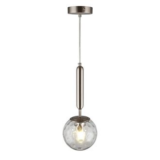 Подвесной светильник 15*50-150 см, 1*E27, 60W, Aployt Lora APL.728.16.01, никель