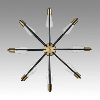 Люстра потолочная *68*-38 см, 8*E27*60W, Lumion ALMIRA 8058/8C, черный, медь