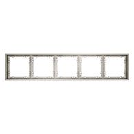 Рамка пластиковая Voltum S70 на 5 постов, кашемир пластик Soft touch VLS100503