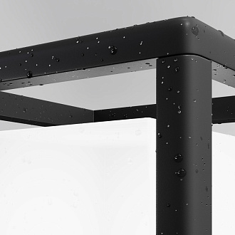 Садово-парковый светильник 17*17*21 см, 1*E27, 15W, Maytoni Trim O455FL-01GF1 серый