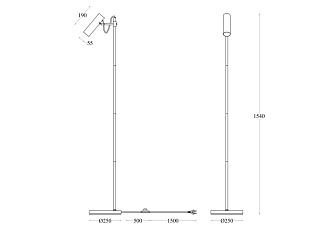Торшер Maytoni Bansky MOD129FL-01B, черный