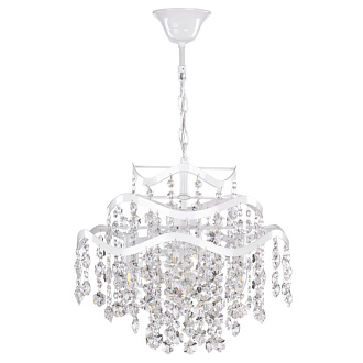 Подвесная люстра Freya Charlotte FR1001PL-04W, диаметр 41 см, белый