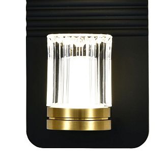 Настенный светильник 15 см, 6W, 4000K, Indigo Rilievo 14032/A/1W Black V000200L, черный