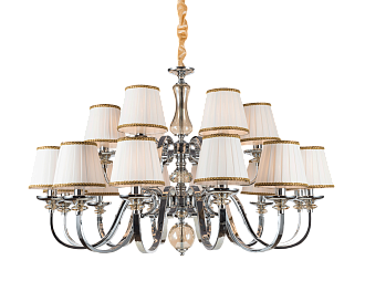 Люстра  1000*650, 18*E14, 40W NewRgy Модерн 5360R/12+6 CHR, CHR+CGN