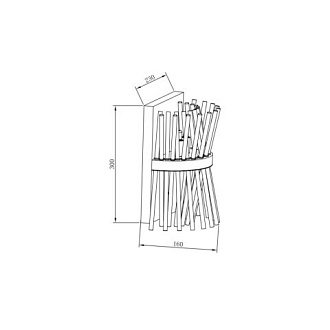 Бра 16*23*30 см, 3*G9 хром Vele Luce Emile VL3063W03