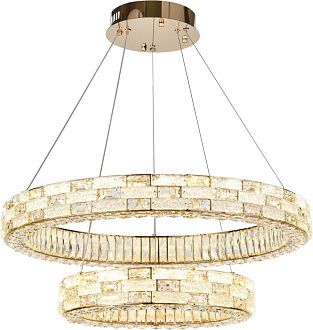 Подвесная люстра 80 см, 120W, 2800-6500K, Stilfort Gabbana 4014/03/02P, золото