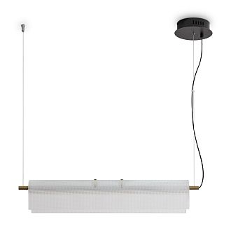 Подвесной светильник 68*9*14,5-163,5 см, LED*20W, 2700K, Freya Loyd FR5556PL-L22BBS, Черный и Латунь