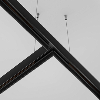 Коннектор Т-образный накладной Maytoni Technical Magnetic track system Exility TRA034CT-41B черный IP 20