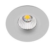 Встраиваемый светильник 10 см, 7W, 3000К, серый, теплый свет, Arte Lamp A1427PL-1GY, LED, вр 6 см