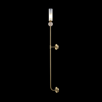 Бра *6*115- см, 1*E14*60W, Crystal Lux Simply SIMPLY AP1.2 BRASS, Латунь