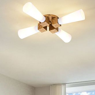 Потолочный светильник Elstead Lighting, Арт. KRISTY-4P-DG-OPAL
