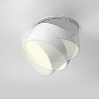 Встраиваемый светильник 8,5*8,5*6,6 см, LED, 12W, 3000К, Maytoni Technical ONDA DL024-12W3K-W белый, вр 8,2 см