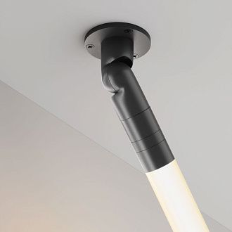 Шарнирное основание с вводом питания Maytoni Shelf C027CS-P-B, черный