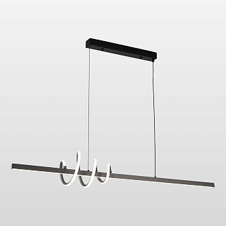 Линейно-подвесной светильник 120*18*145 см, 1*LED*40W 4000K серый Lussole Bradford LSP-7165