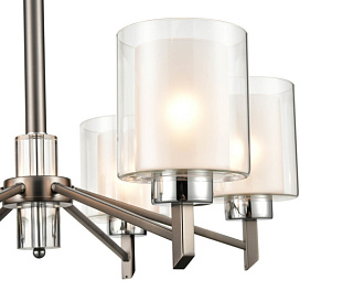 Подвесная люстра  66*85 см, 6*E27 серый Vele Luce Felice VL1425L06