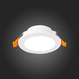 Встраиваемый светильник 9/7.5 см, 6W, 3000K, 480Lm, IP20 ST LUCE ST210.538.06 Белый, вр 7,5 см