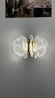 Бра 1*LED*25W, 3500К, 1643lm Odeon Light Siama 5089/25WL, под латунь