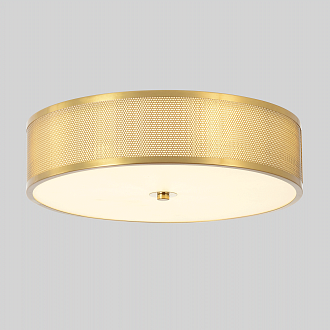 Светильник потолочный *40*10- см, *LED*32W, 3000-6000K, Crystal Lux Button BUTTON PL32W LED, Латунь