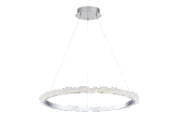 Люстра Ø650 x H1500, мм, 31W 4500K, CHROME (Хром) NewRgy 7299-1C65 CHROME+FINISH+CLEAR CRISTALL