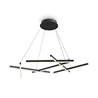 Подвесной светильник 102*71,5*320 см, 6* LED, 80W, 3000К-4000К, Maytoni LINE  MOD016PL-L80BK черный