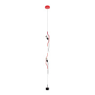 Подвесной светильник 11*400 см, 2*E27*40W LOFT IT Parentesi 10346/2 Red красный, черный