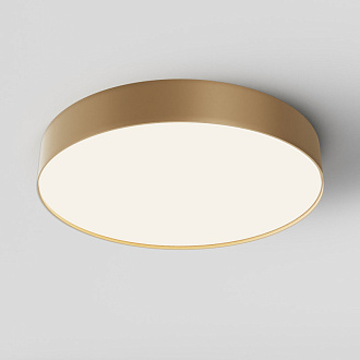 Накладной светильник 40*40*6 см, LED, 45W, 4000К, Maytoni Technical Zon C032CL-45W4K-RD-MG золото матовое