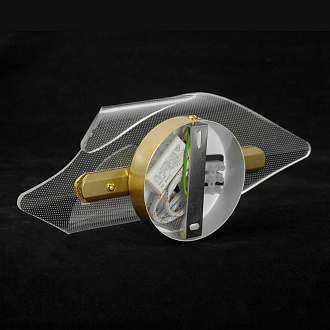 Бра настенное 10*30 см, 1*LED 4000K Lussole Bradford LSP-7295 матовое золото