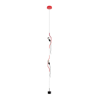 Подвесной светильник 11*400 см, 2*E27*40W LOFT IT Parentesi 10346/2 Red красный, черный