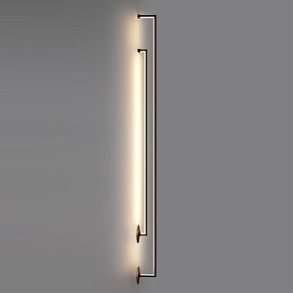 Настенный светильник 100 см, 14W, 3000K, Odeon Light Teo 7022/14WL, черный