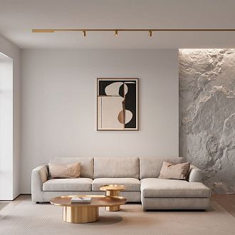 Brass Line Прямой коннектор (латунь) 85008/00, 12*2*см, Elektrostandard Line Magnetic 85008/00, латунь