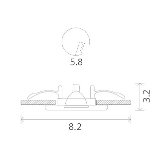 Встраиваемый светильник A1203PL-1SS Arte Lamp, хром матовый