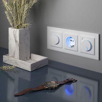 W1142101 Диммер с подсветкой, белый Werkel, 4690389155260